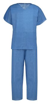 Pantalon pyjama + tunique de bloc Bleu taille M